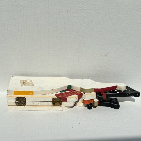 5 Panel Wooden Folding Snowman Decor Winter Holiday 13” - Picture 12 of 14